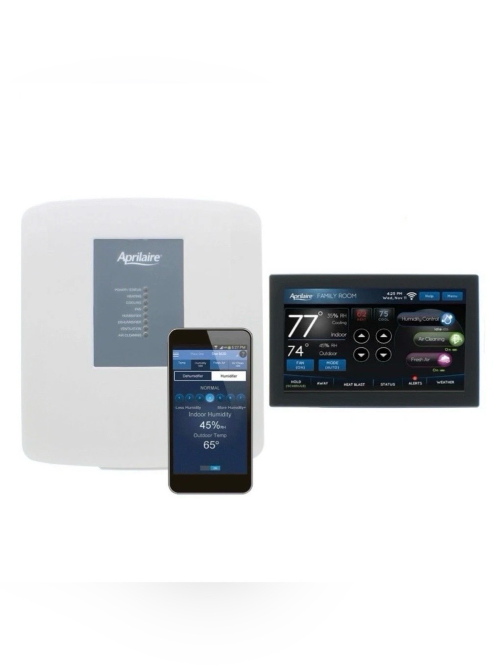 Aprilaire 8920W Programmable Heat Pump Thermostat With Smart IAQ